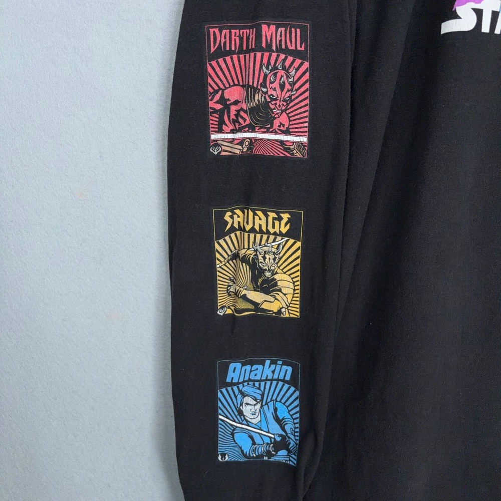 Her Universe Star Wars Shirt Women XL Black Graphic The Clone Wars Sci-Fi Tee - Picture 4 of 9